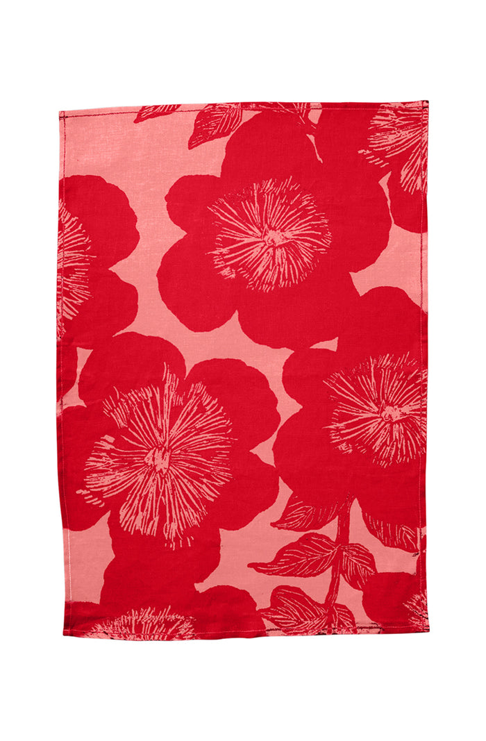 Jardin Pink Tea Towel