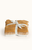 Lavette Ochre Washcloths - Set of Three