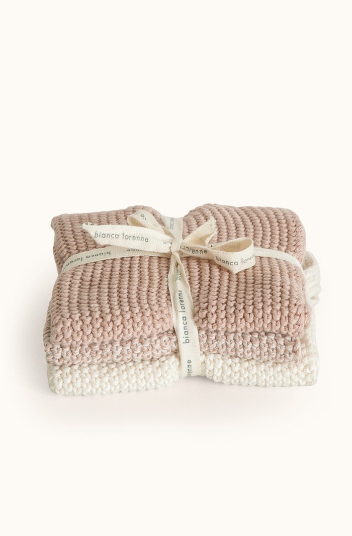 Lavette Petal Washcloths - Set of Three