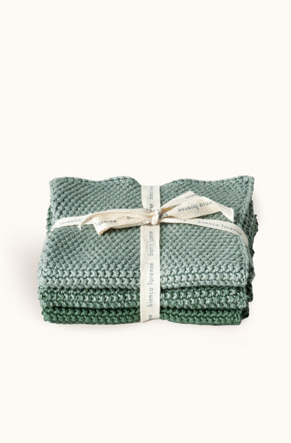 Lavette Sage Washcloths - Set of Three