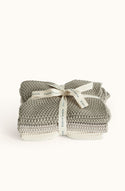 Lavette Taupe Washcloths - Set of Three