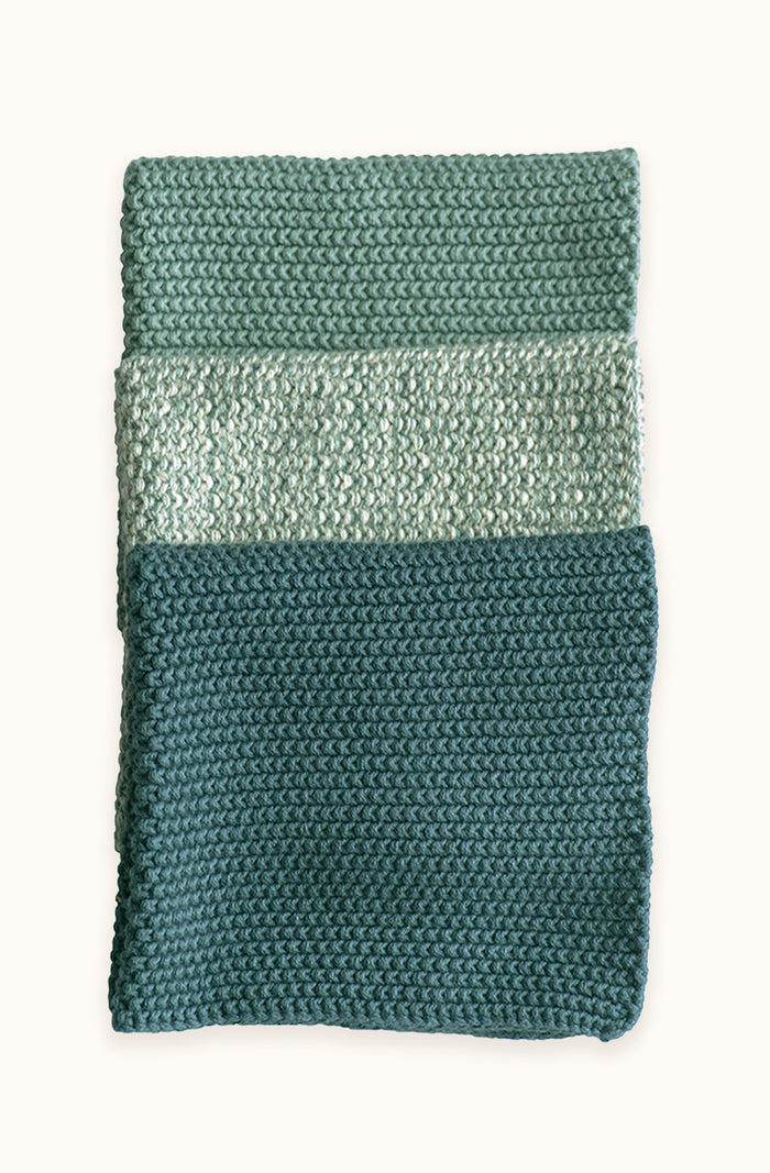 Lavette Teal Washcloths - Set of Three