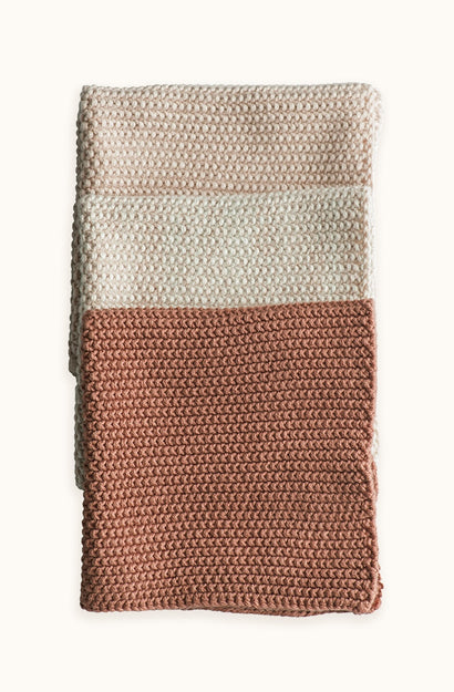 Lavette Vintage Rose Washcloths - Set of Three