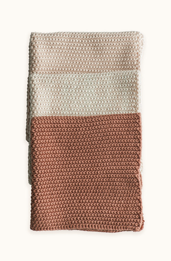 Lavette Vintage Rose Washcloths - Set of Three