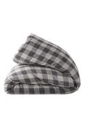 Licorice Gingham Duvet Cover