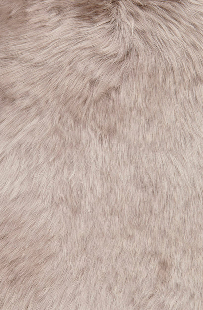 new zealand long wool sheepskin rug  - dove - 1.5 sheepskins