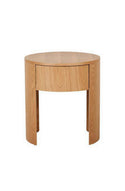 Oberon Crescent Bedside Table - Natural Ash