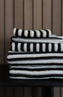 Black Stripe Bath Mat