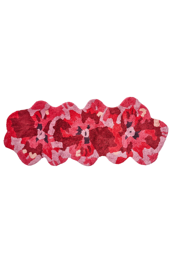 Pansy Pink Long Bath Mat