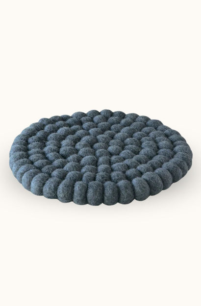 pecora felt trivet - steel