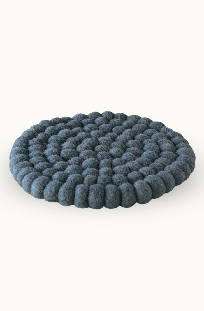 pecora felt trivet - steel