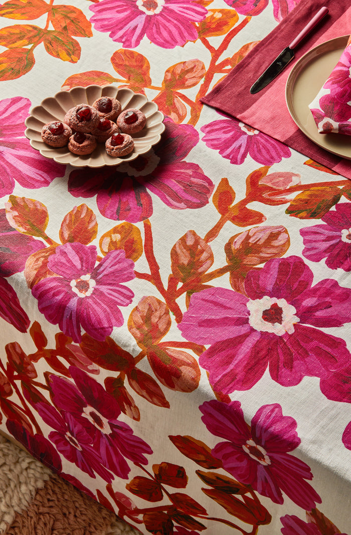 Rosetta Pink Tablecloth