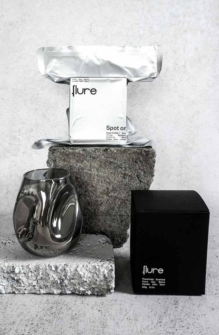 Glass Candle - Spot On - Blood Orange, Bergamot, Grapefruit, White Flower, Rose, Jasmine