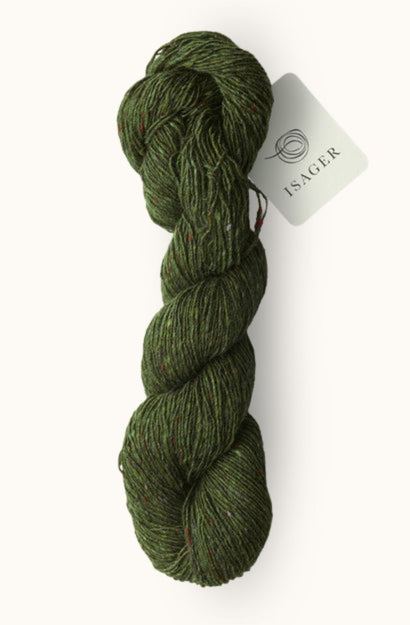 Isager Tweed Bottle Green