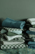 Lavette Teal Washcloths - Set of Three