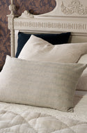 tessere taupe stripe pillowcase