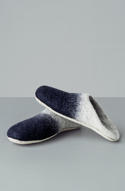 feruto slide slippers light grey and indigo