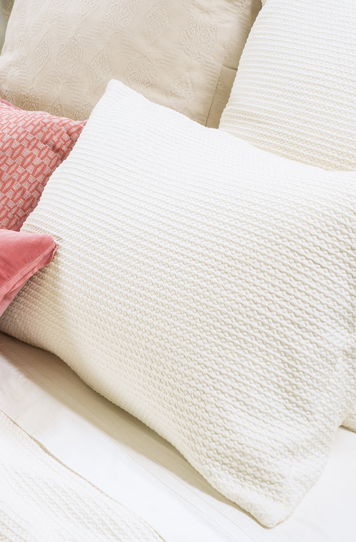 valentina ivory matelasse pillowcase