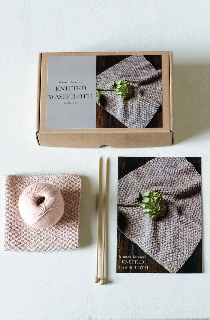 Knitted Washcloth Knitting Kit