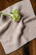 Knitted Washcloth Pattern - Moss Stitch