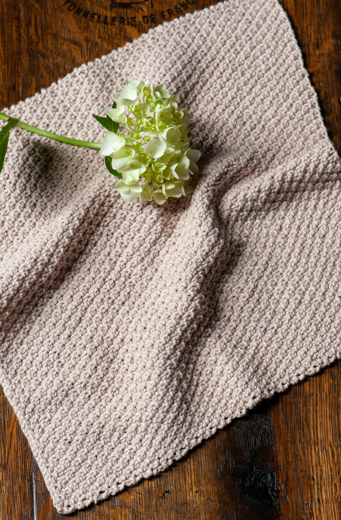 Knitted Washcloth Pattern - Moss Stitch