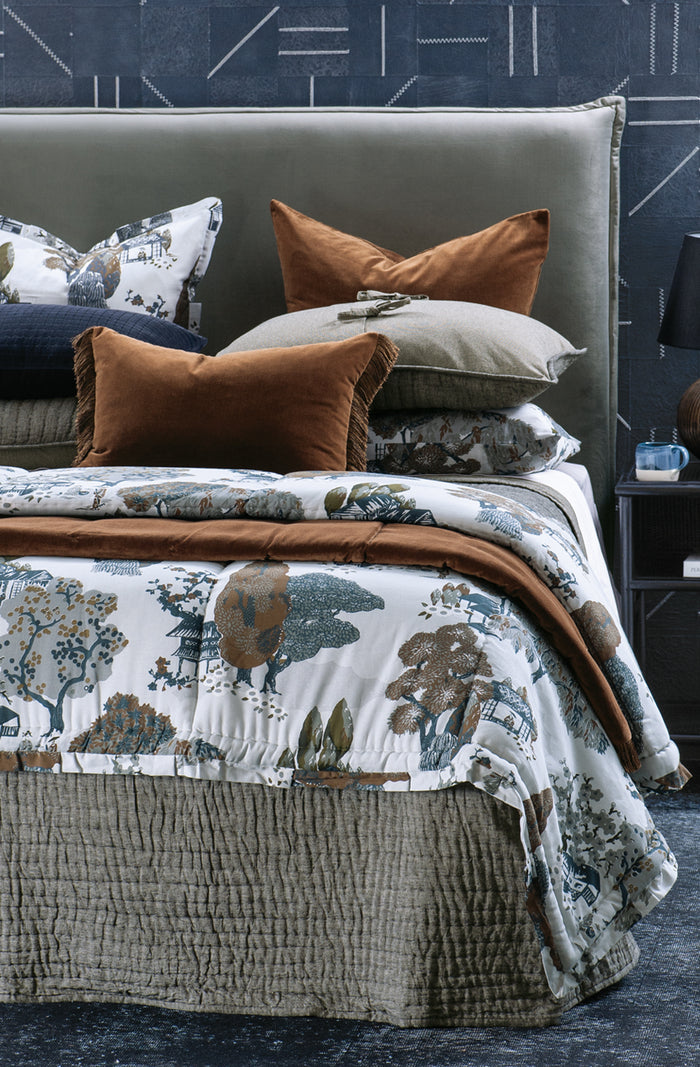 Misaka Charcoal Pillowcase Pair