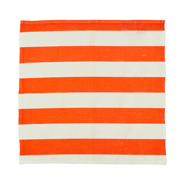 Red Stripe Napkin Set