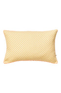 Tiny Checkers Peach Outdoor Cushion