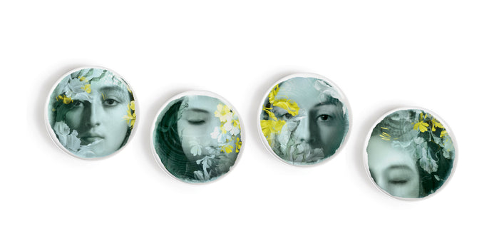 Porcelain - river set of 4