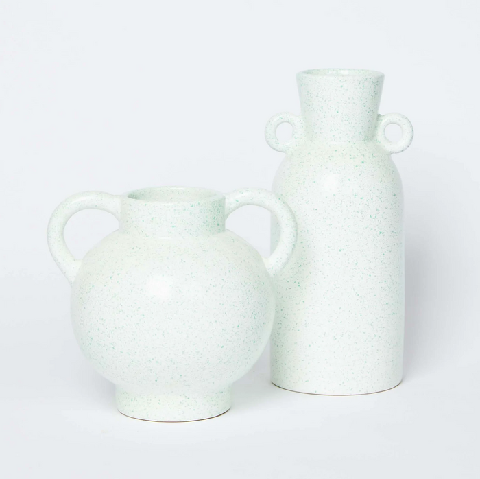 Speckle Green Tall Vase