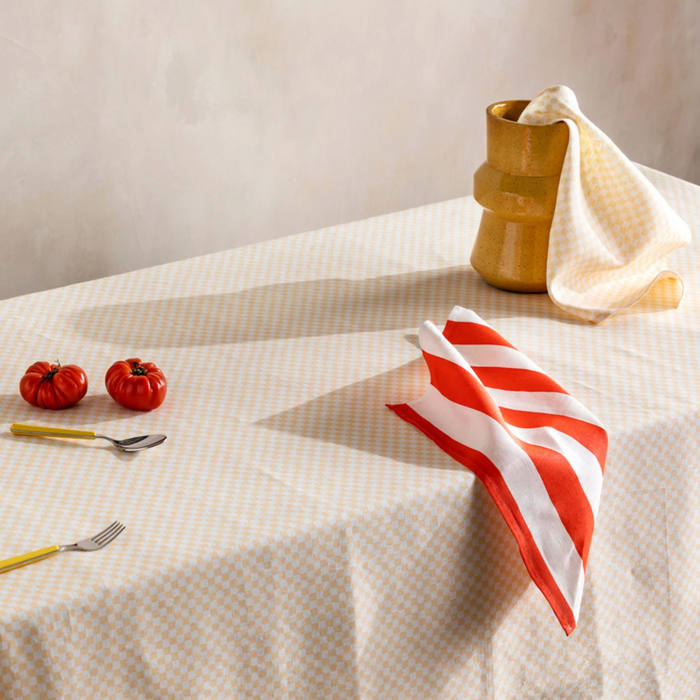 Red Stripe Napkin Set