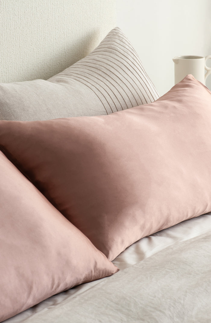Silk Pillowcase Antique Rose