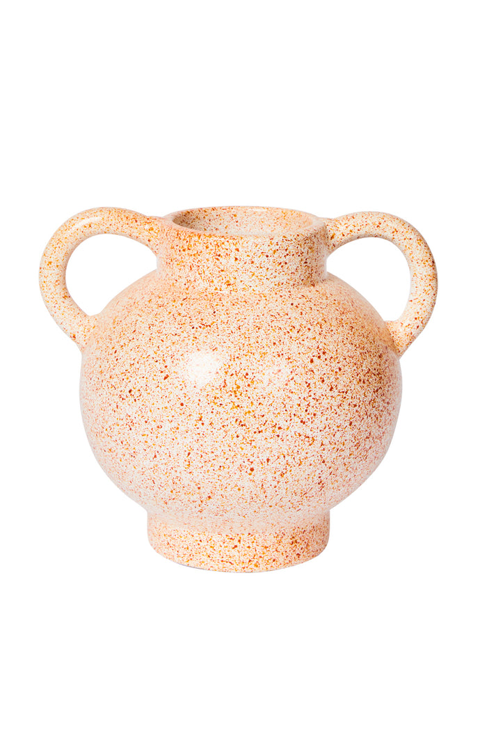 Speckle Amber Short Vase