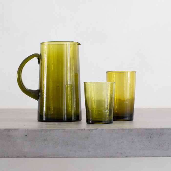 Moroccan Mustard Straight Glass