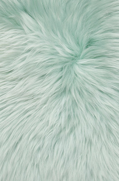 new zealand long-wool sheepskin rug - mint