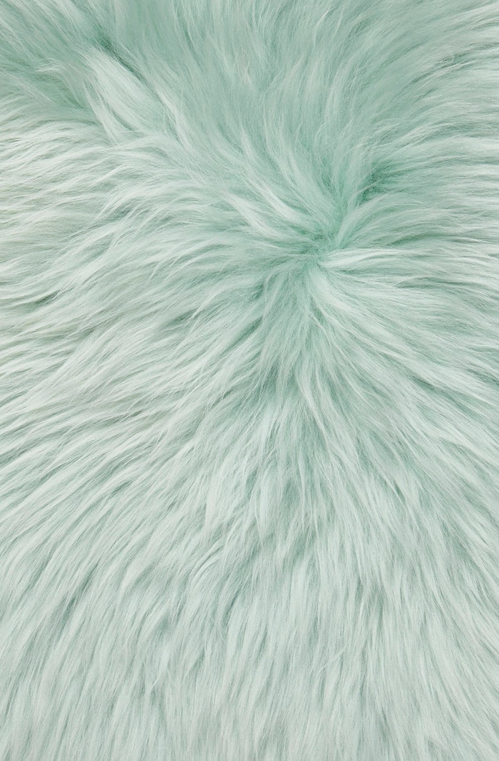 new zealand long-wool sheepskin rug - mint