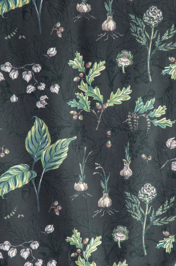 botaniska charcoal fabric