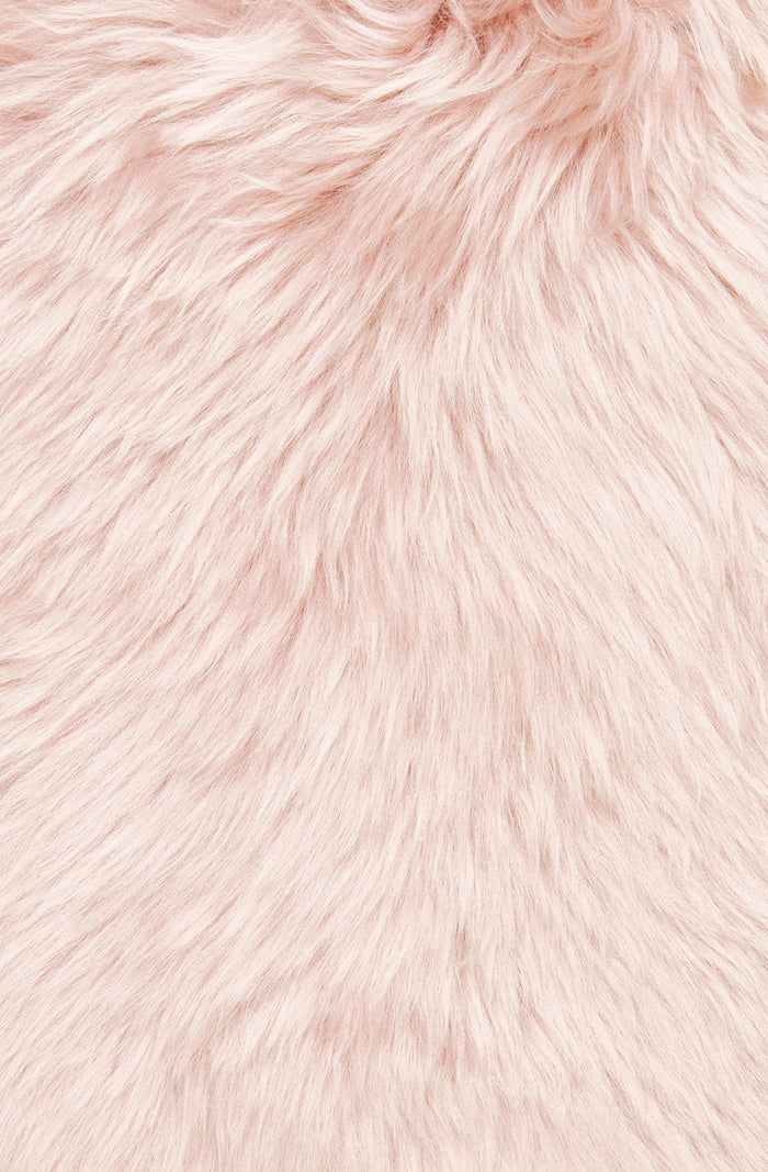 new zealand long wool seat cover - candy