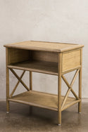 capezzalle bedside table - antique grey