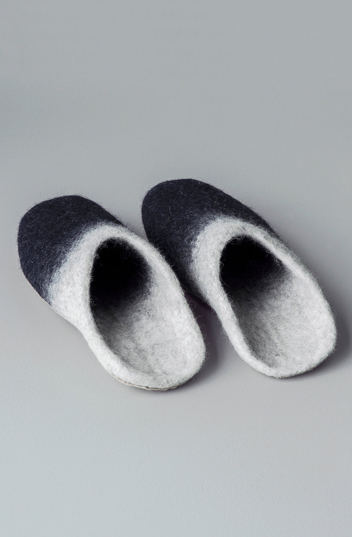 feruto slide slippers light grey and indigo
