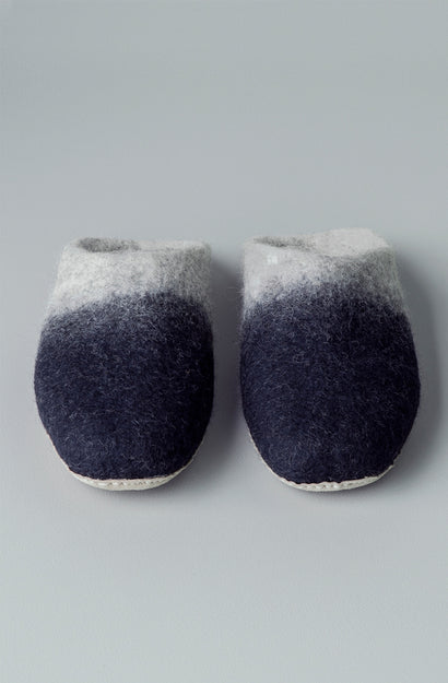 feruto slide slippers light grey and indigo