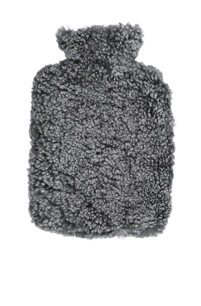 new zealand short wool hot water bottle - graphite