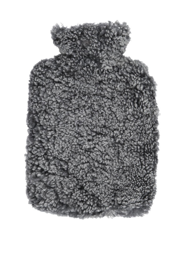 New Zealand Short Wool Hot Water Bottle - Graphite