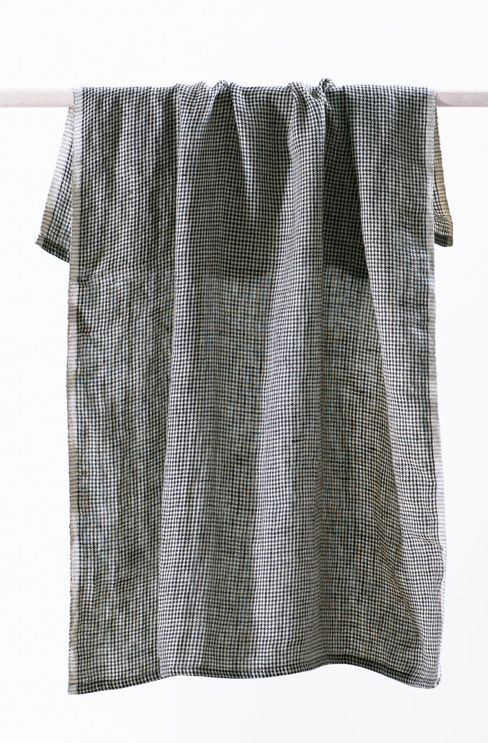 Black Houndstooth Tea Towel