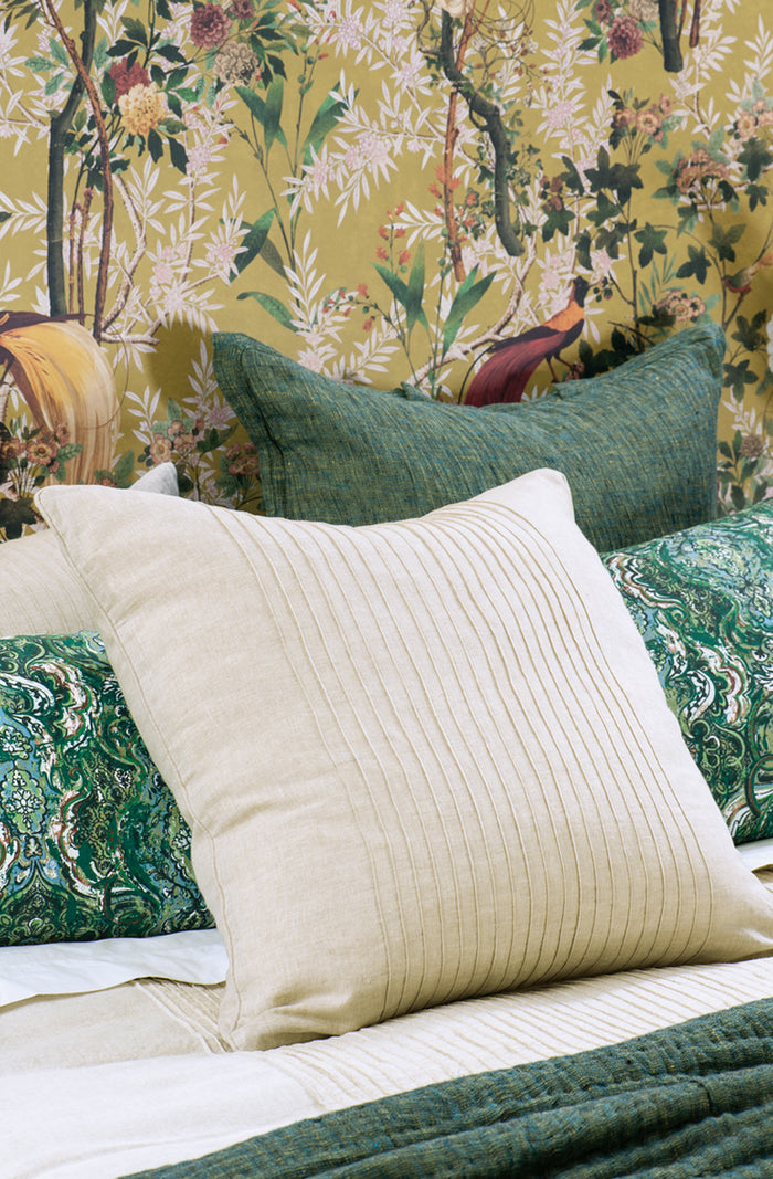 Kaiyu Natural Linen Bedspread