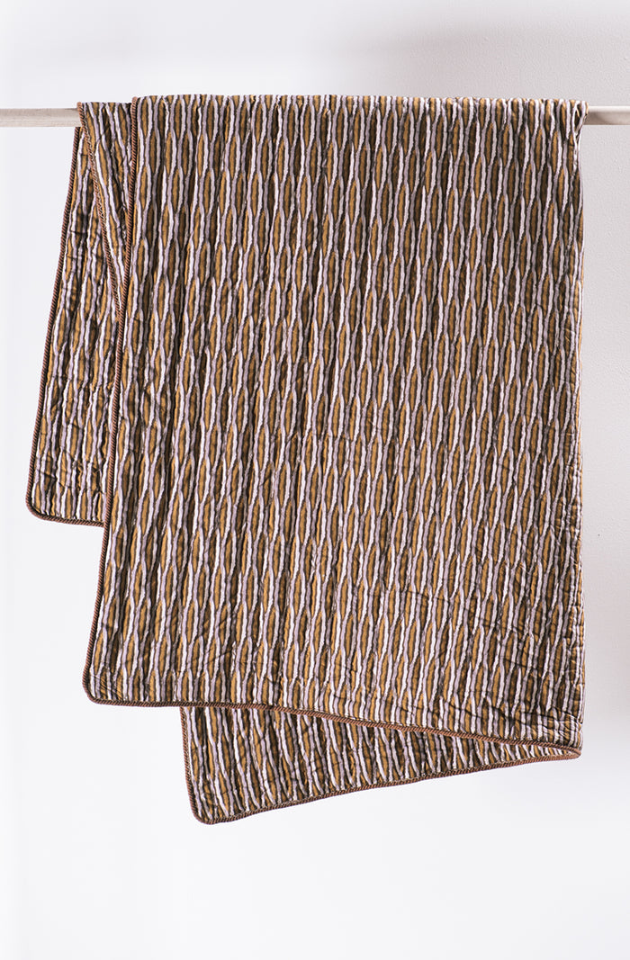 Kumo Rose Gold Cot Quilt