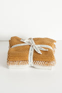 Lavette Ochre Washcloths - Set of Three