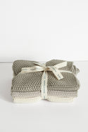 Lavette Taupe Washcloths - Set of Three