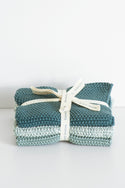 Lavette Teal Washcloths - Set of Three