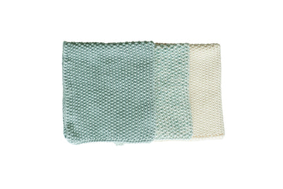 Lavette Duck Egg Washcloths - Set of Three